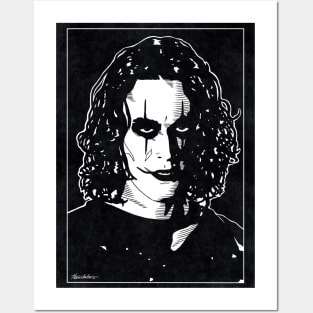 ERIC DRAVEN - The Crow (Black and White) Posters and Art